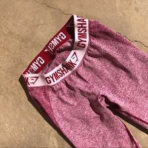 Gymshark Flex Leggings - Red/berry color